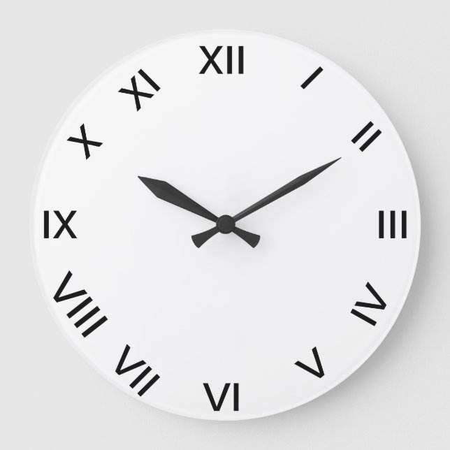 ROMAN NUMERAL clock Stor Klocka (Framsida)