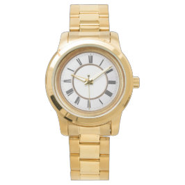 Roman Numeral Guld Unisex Watch Armbandsur