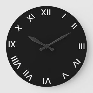 ROMAN NUMERAL-klocka Stor Klocka