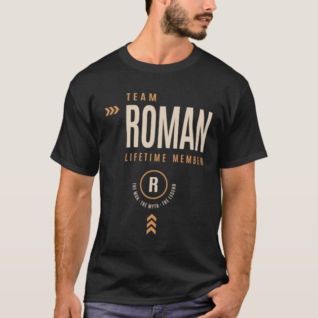 Roman Personlig Namn - Lusromersk T Shirt (Framsida)
