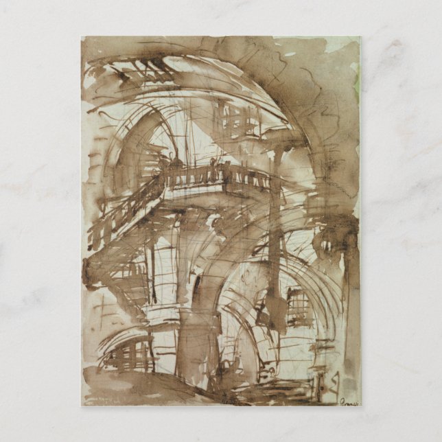 Roman Prison, 1744-5 Vykort (Framsida)