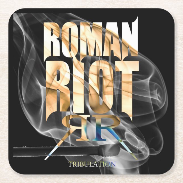 Roman Riot Underlägg Papper Kvadrat (Framsidan)