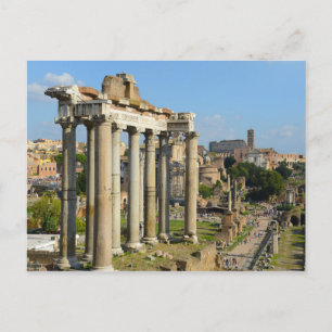 Roman Ruins i Rom Italien Vykort