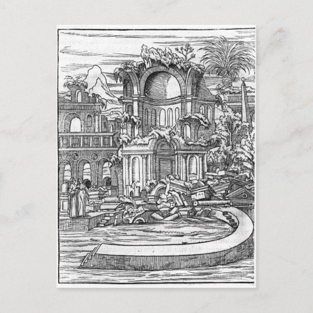 Roman Ruins Vykort (Framsida)