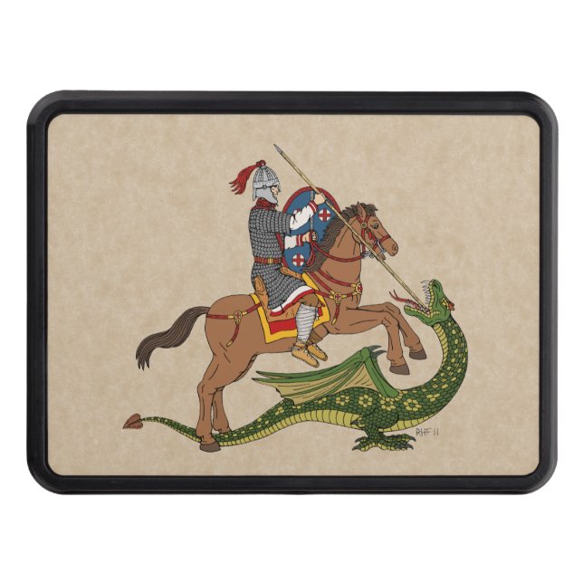 Roman Saint George och Dragon Dragkroksskydd (Framsidan)