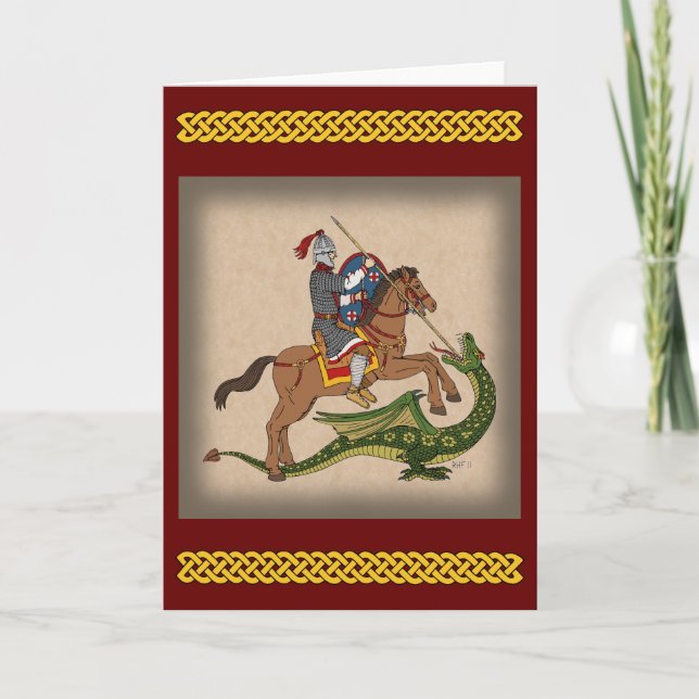 Roman Saint George och Dragon Kort (Framsida)