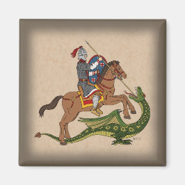 Roman Saint George och Dragon Magnet