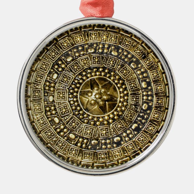 Roman Shield Julgransprydnad Metall (Framsidan)
