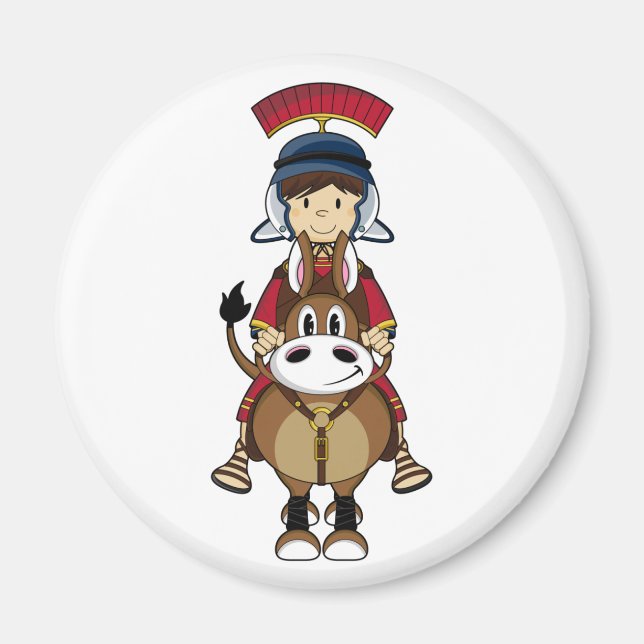 Roman Soldier & Horse Magnet (Framsidan)