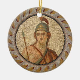 Roman Soldier Mosaic Julgransprydnad Keramik
