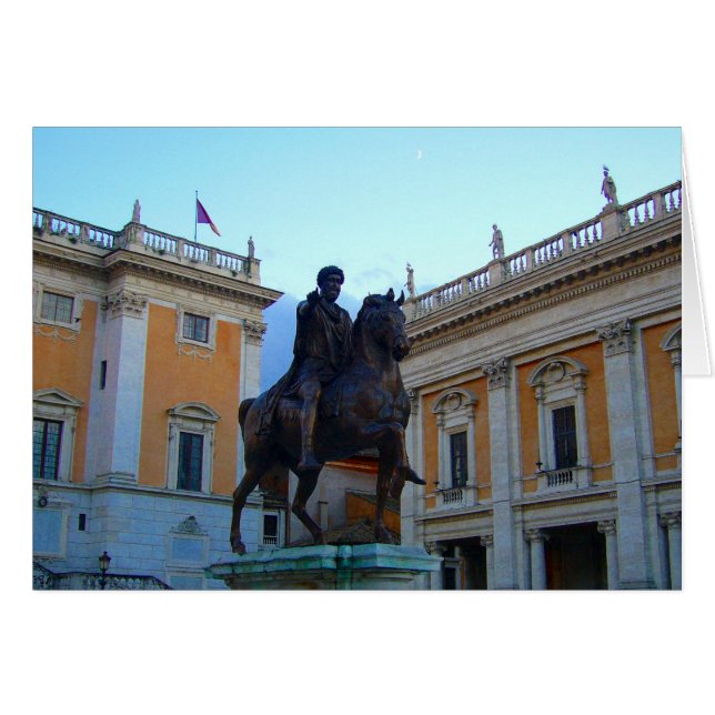 roman statue hälsningskort (Framsidan Horizontal)