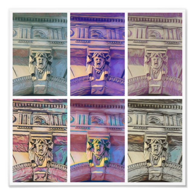 Roman street - vit poster (Framsidan)