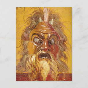 Roman Theater Mask Vykort