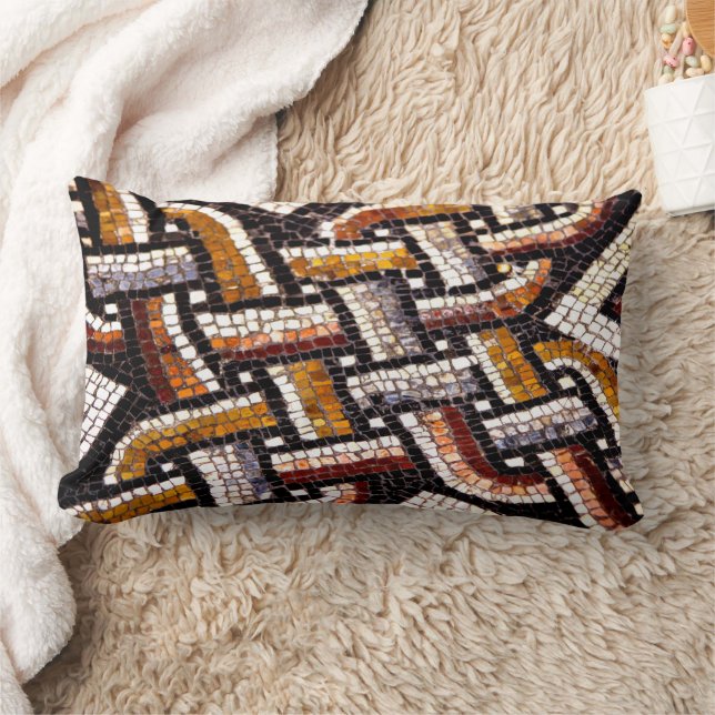 Roman Tile Mosaic Lumbarkudde (Filt)