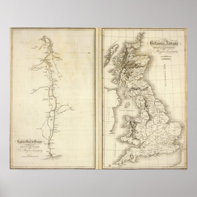 Roman Wall i Storbritannien Poster (Framsidan)