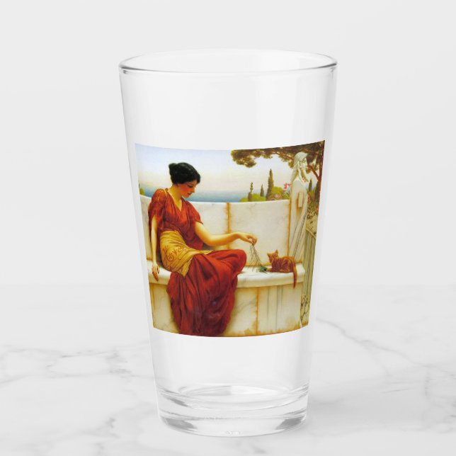 Roman Woman spelar med sin favoritkatt Glaskopp (Framsida)