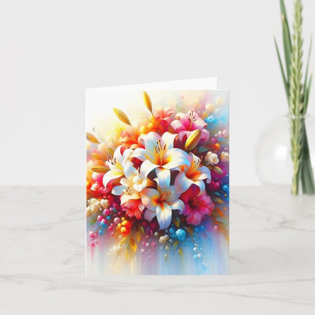 Romance Florale, Doux Soupirs du Cœur, carte  Tack Kort (Framsida)