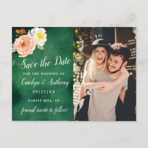 Romance In Bloom Bröllops Kollektion Meddelande Vykort