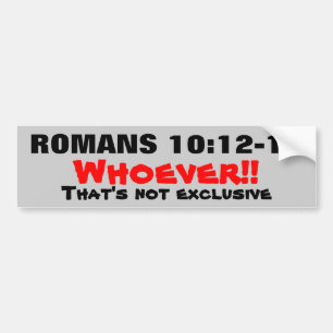 Romaner 10: 12-13 Jesus är ingen Exklusiv! Bildekal