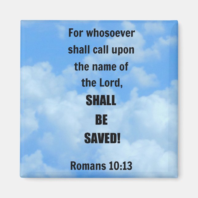 Romaner 10:13 magnet (Framsidan)