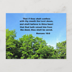 Romaner 10:9 vykort