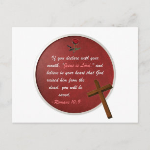 Romaner 10:9 vykort