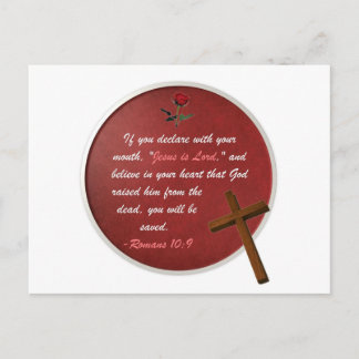 Romaner 10:9 vykort