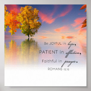 Romaner 12:12 poster