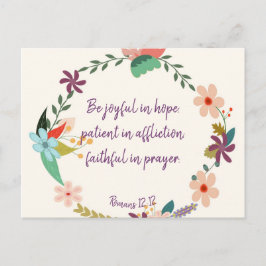 Romaner 12:12 vykort