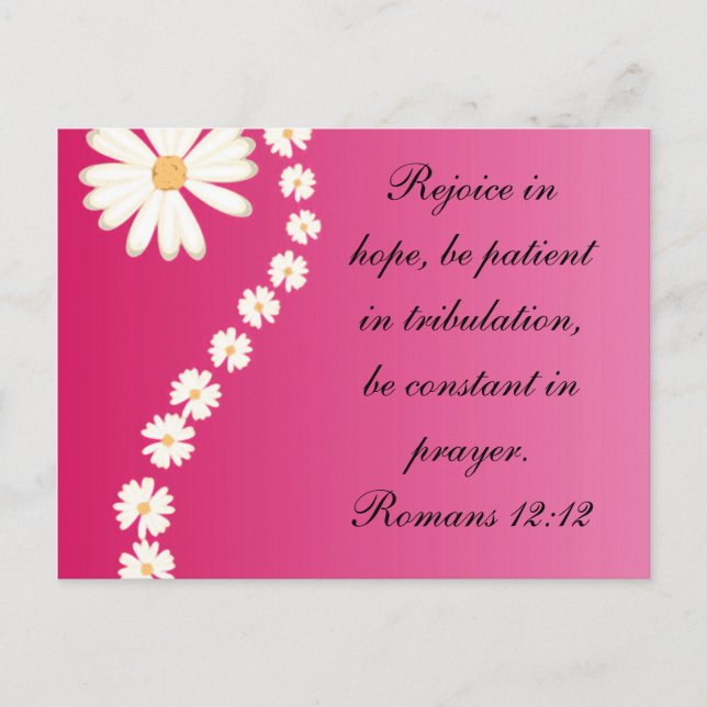 Romaner 12:12 vykort (Framsida)