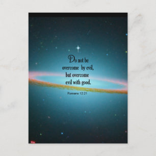 Romaner 12:21 vykort