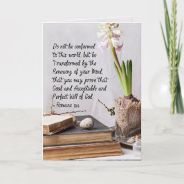 Romaner 12:2 Bli inte konformerade till denna värl Kort