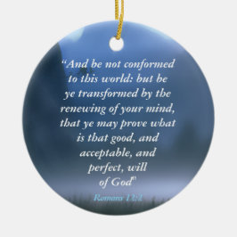 Romaner 12:2 julgransprydnad keramik