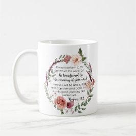 Romaner 12:2 Överensstämmer inte med Blommigten mö Kaffemugg