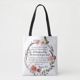 Romaner 12:2 Överensstämmer inte med Blommigten mö Tygkasse