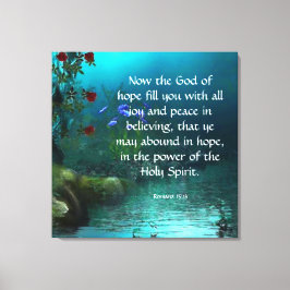 Romaner 15:13 canvastryck