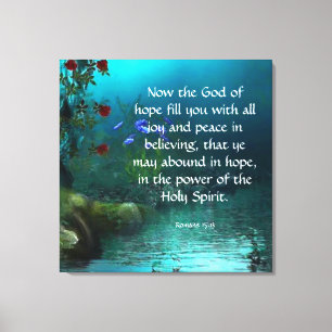 Romaner 15:13 canvastryck