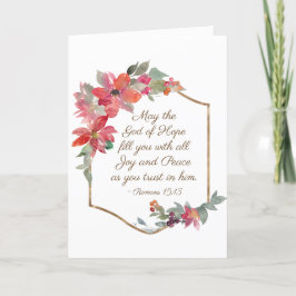 Romaner 15:13 Hoppets Gud, jul Helgkort