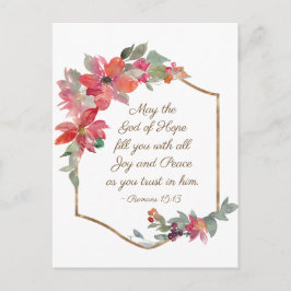 Romaner 15:13 Hoppets Gud, jul Vykort