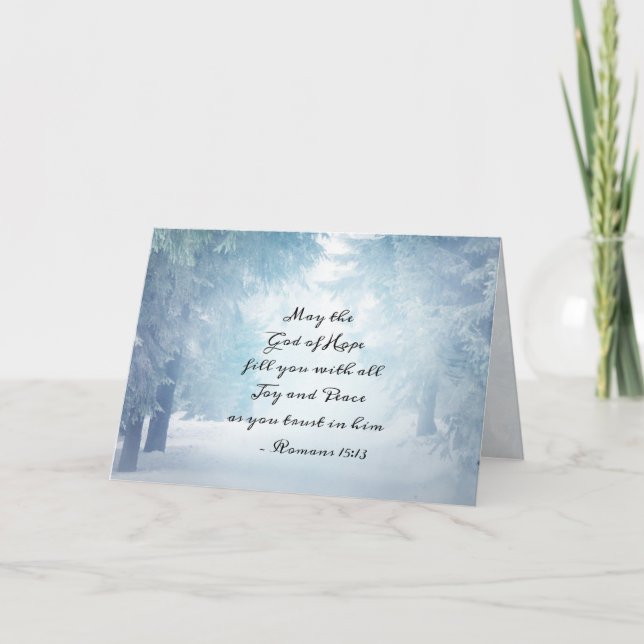 Romaner 15:13 Hoppets Gud Kort (Framsida)