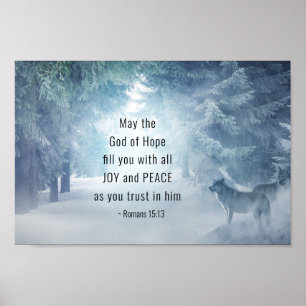 Romaner 15:13 Hoppets Gud Poster