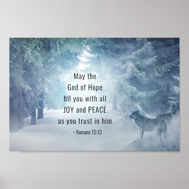 Romaner 15:13 Hoppets Gud Poster (Framsidan)