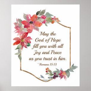 Romaner 15:13 Hoppets Gud Poster