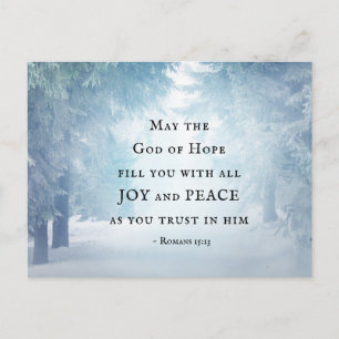 Romaner 15:13 Hoppets Gud Vykort