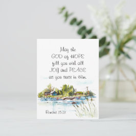 Romaner 15:13 Hoppets kristna bibelkort