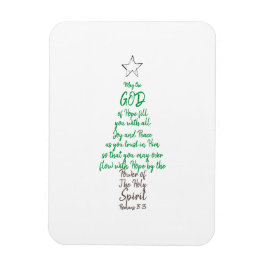Romaner 15:13 Julgran Gud Hope Joy & Peace Magnet