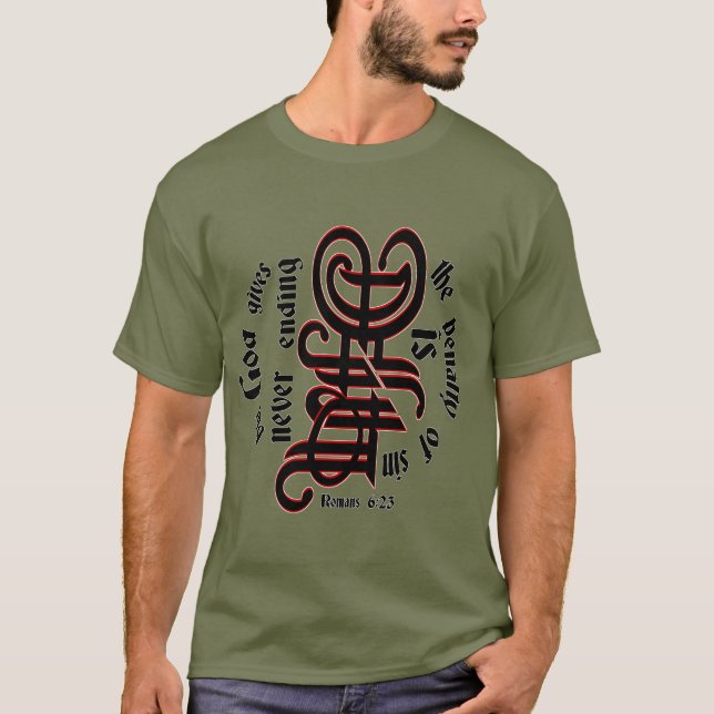 Romaner 6:23 t shirt (Framsida)