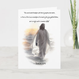 Romaner 6: 4 Baptism-hälsningskort Kort