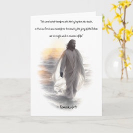 Romaner 6: 4 Baptism-hälsningskort Kort
