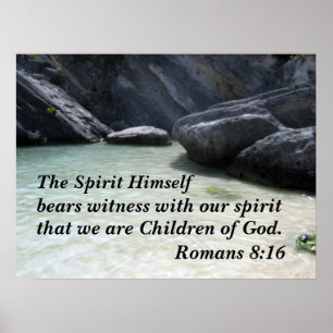 Romaner 8:16 Spirit själv vittne Poster